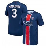 Maglia Calcio Paris Saint-Germain Presnel Kimpembe #3 Prima Divisa 2024-25 Manica Corta